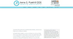 Desktop Screenshot of ireneparkhilldds.com